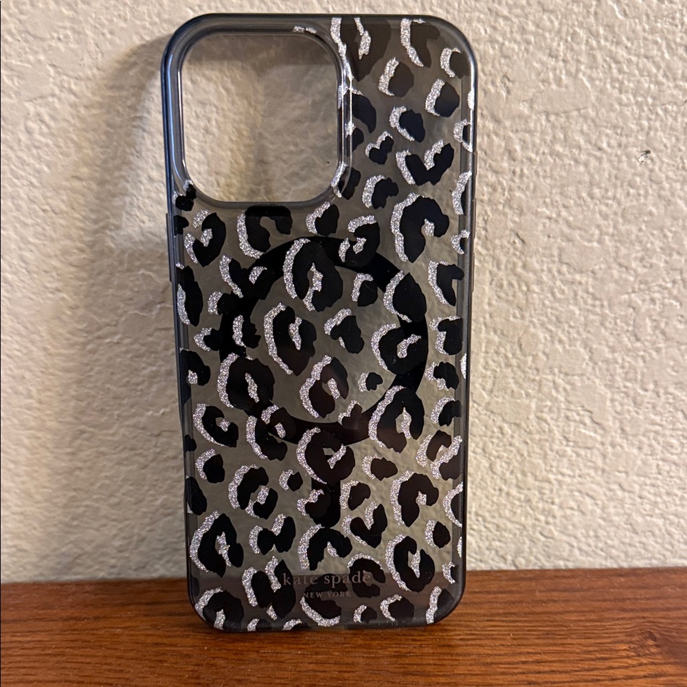 Kate Spade iphone 16 promax Leopard Print Phone Case